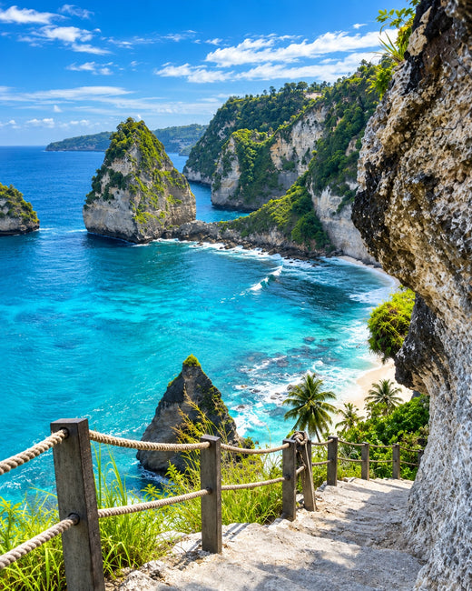 Bali: Diamond Beach cliffs and turquoise sea on Nusa Penida