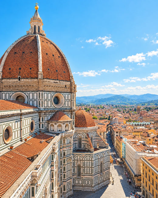 Florence: Florence Cathedral dome above terracotta rooftops