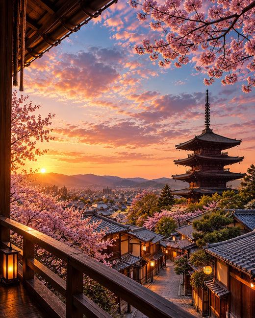 Kyoto: Yasaka Pagoda above the traditional Higashiyama lanes