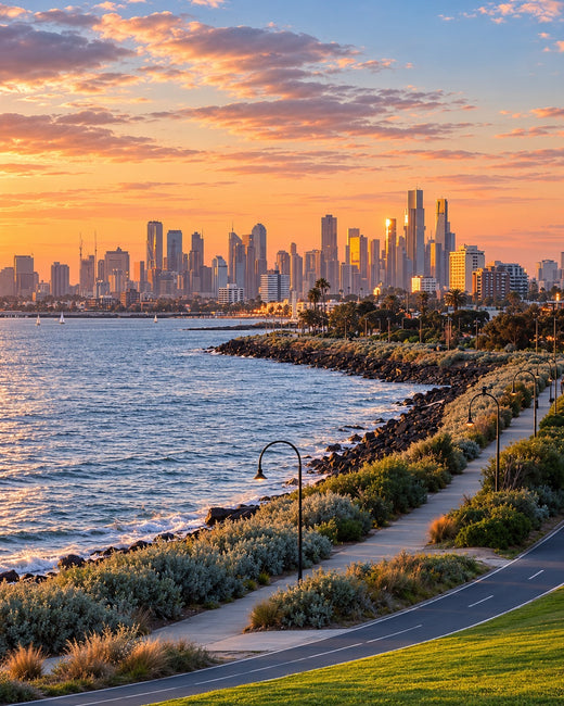 Melbourne: Melbourne skyline from the St Kilda waterfront