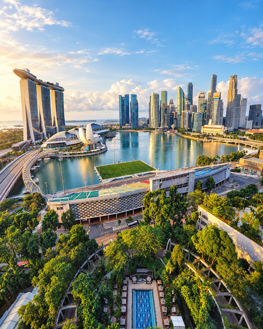 Singapore: Marina Bay Sands and the waterfront skyline